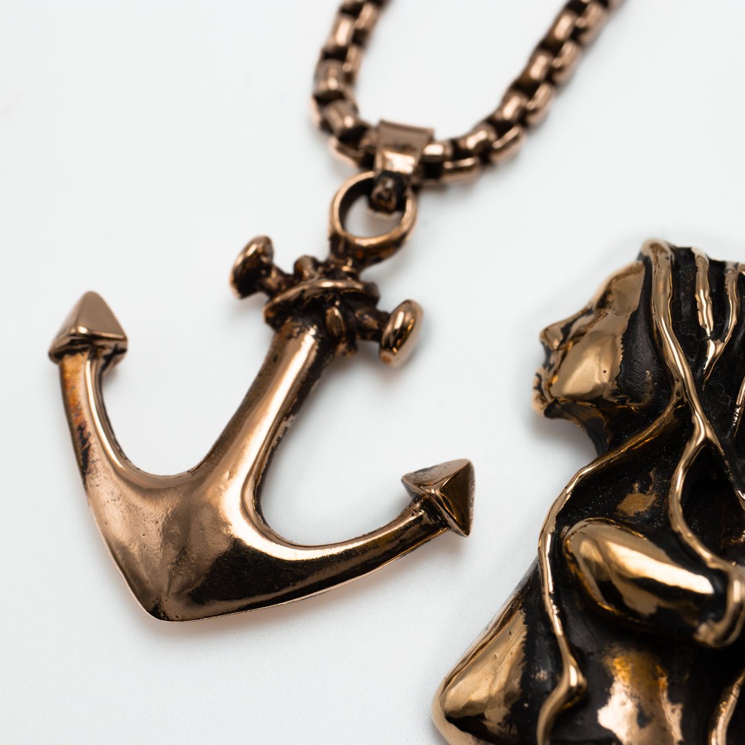 ANCHOR NECKLACE IN BRONZE
