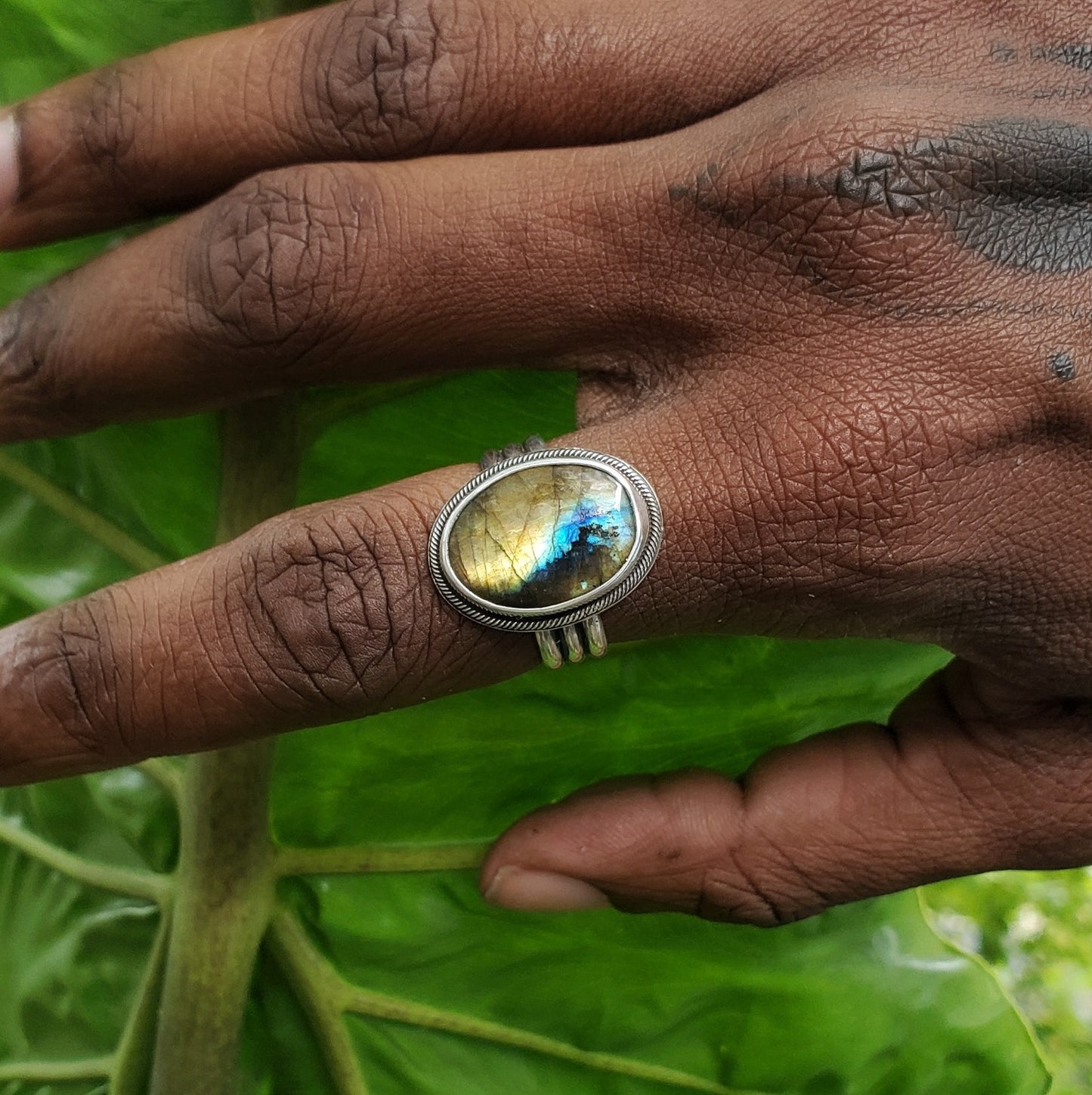 Colorful Labradorite - Size 9.5