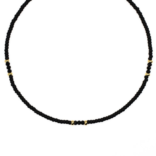 BLACK SEED BEAD CHOKER