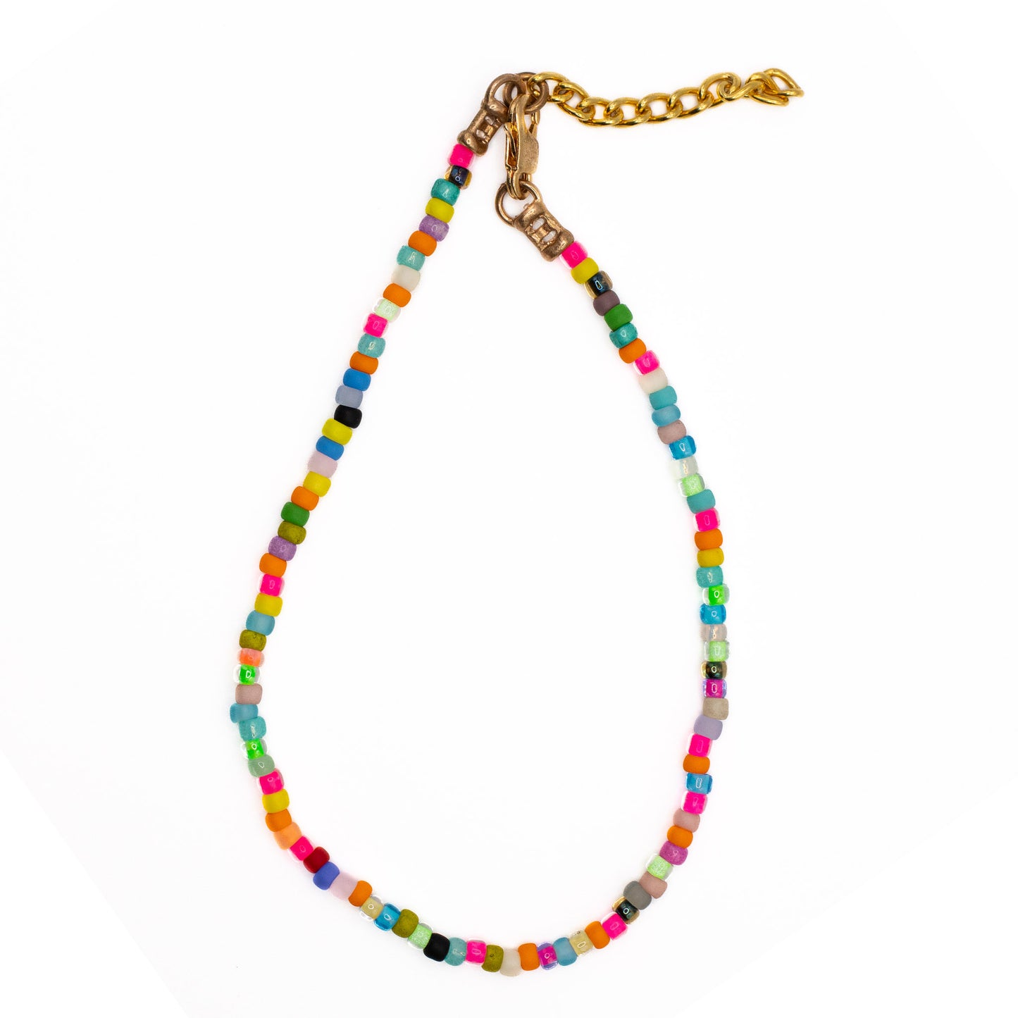 BIRTHDAY CAKE SEED BEAD ANKLET