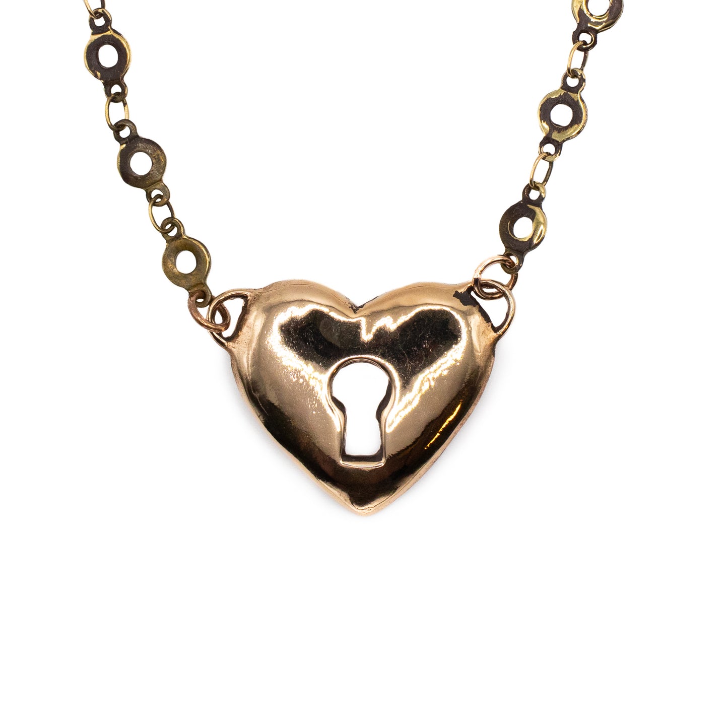 HEART NECKLACE IN BRONZE