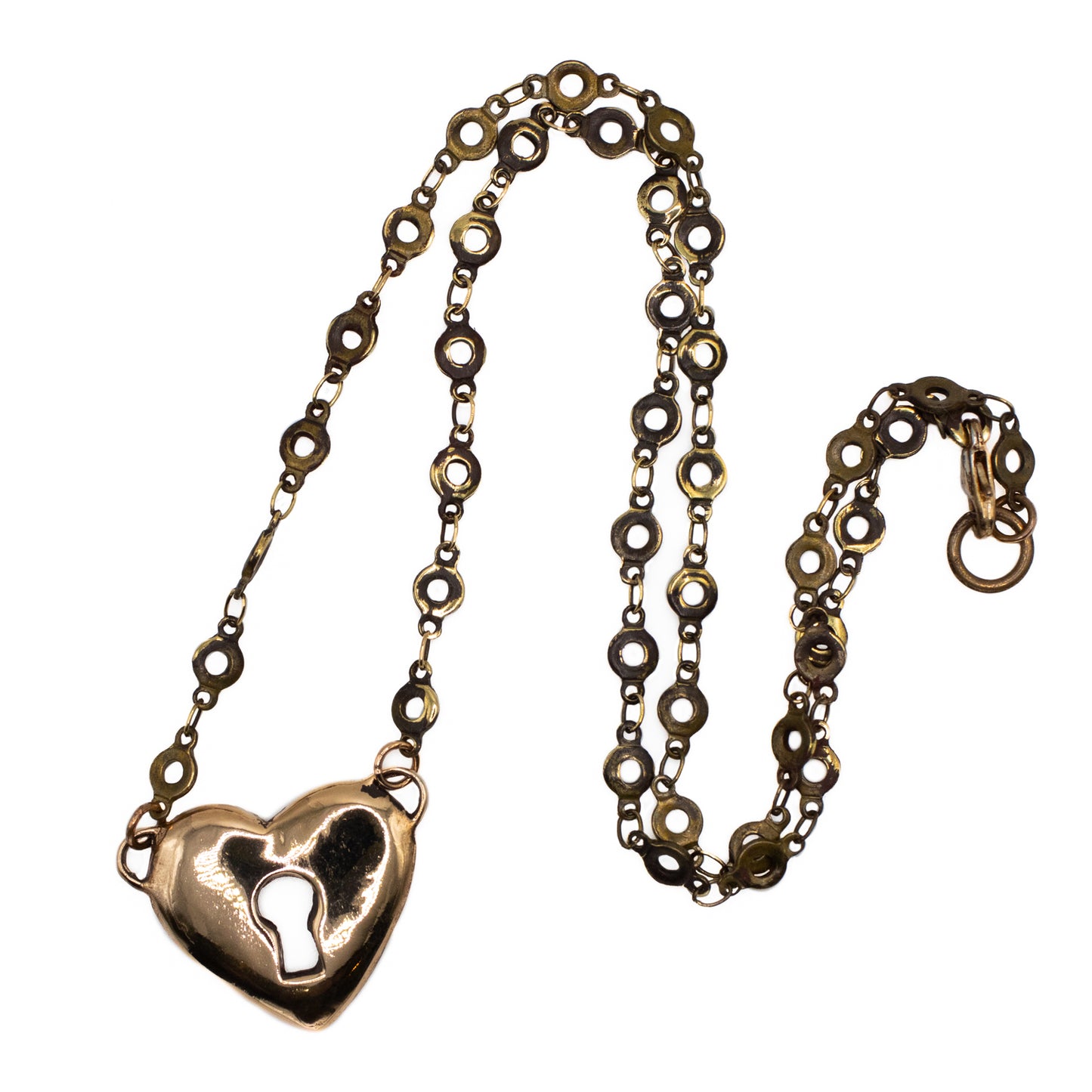 HEART NECKLACE IN BRONZE