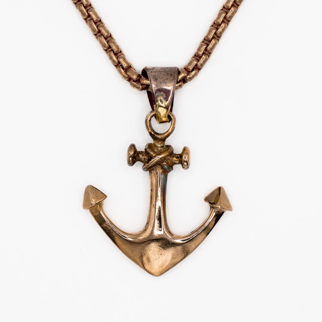 ANCHOR NECKLACE IN BRONZE