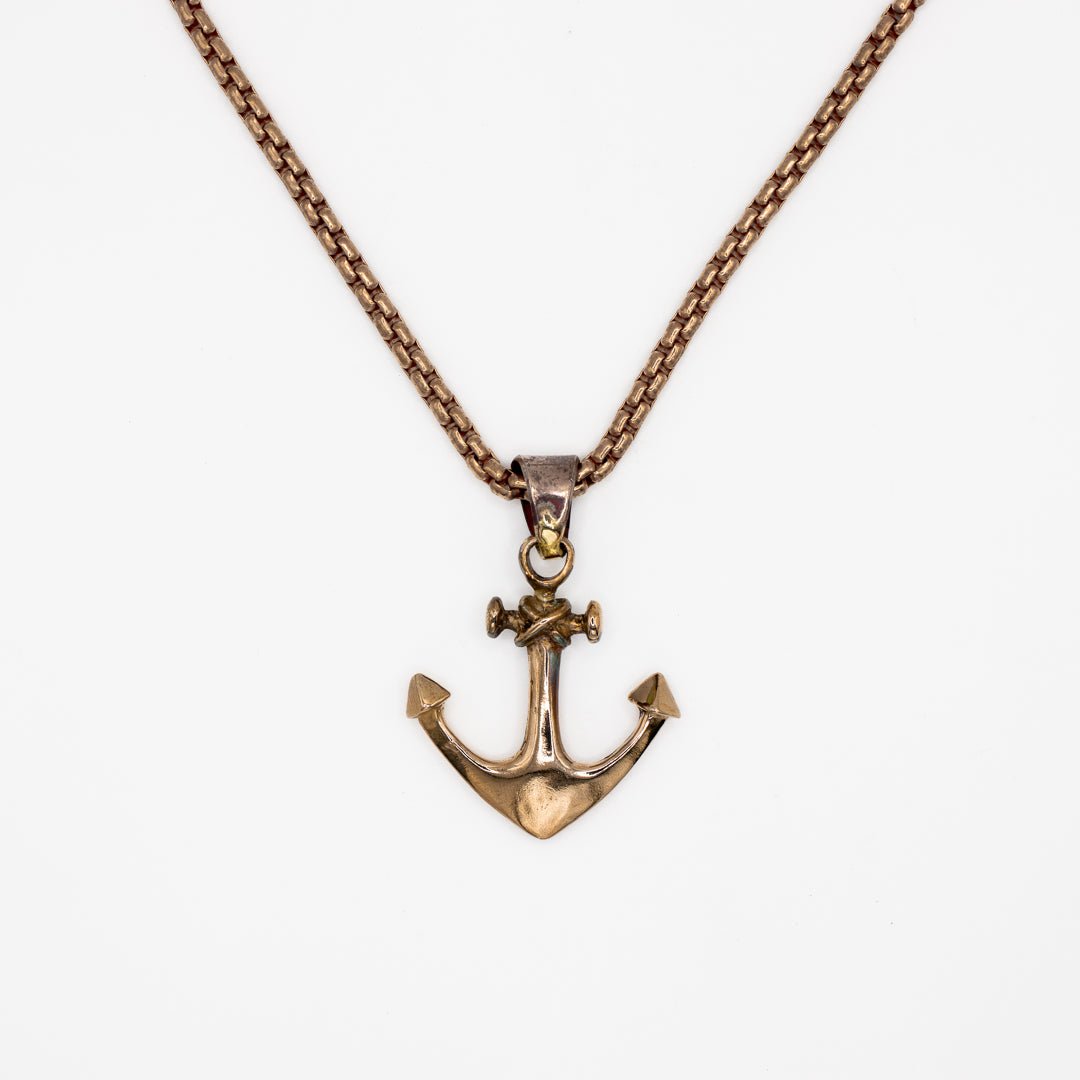 ANCHOR NECKLACE IN BRONZE