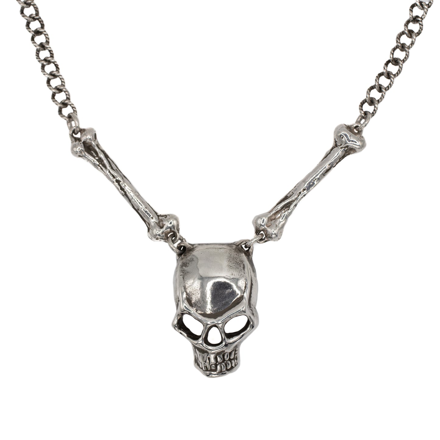 SKULL & BONES IN SILVER