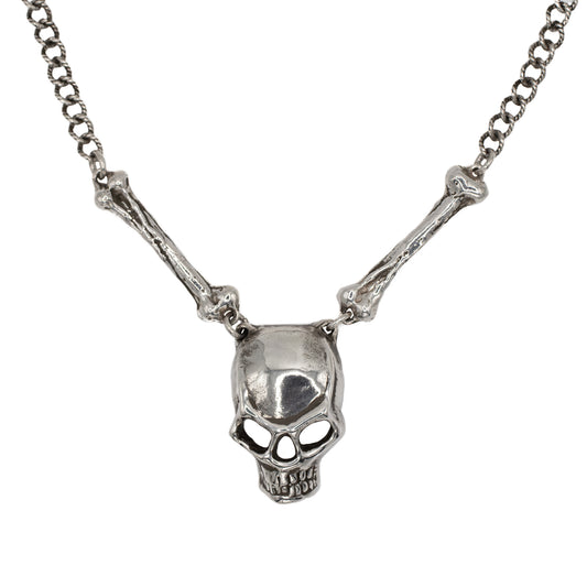 SKULL & BONES IN SILVER
