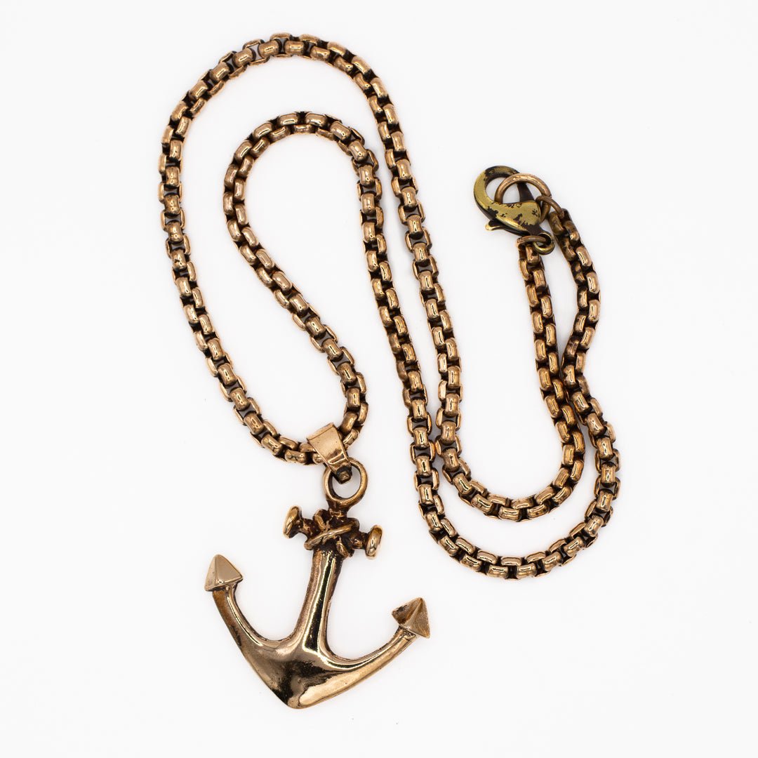 ANCHOR NECKLACE IN BRONZE