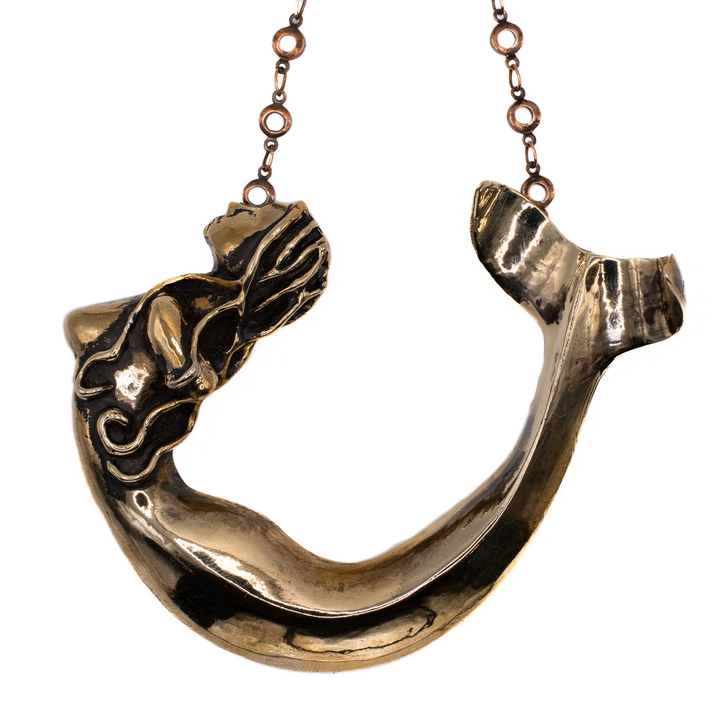MERMAID NECKLACE IN BRONZE