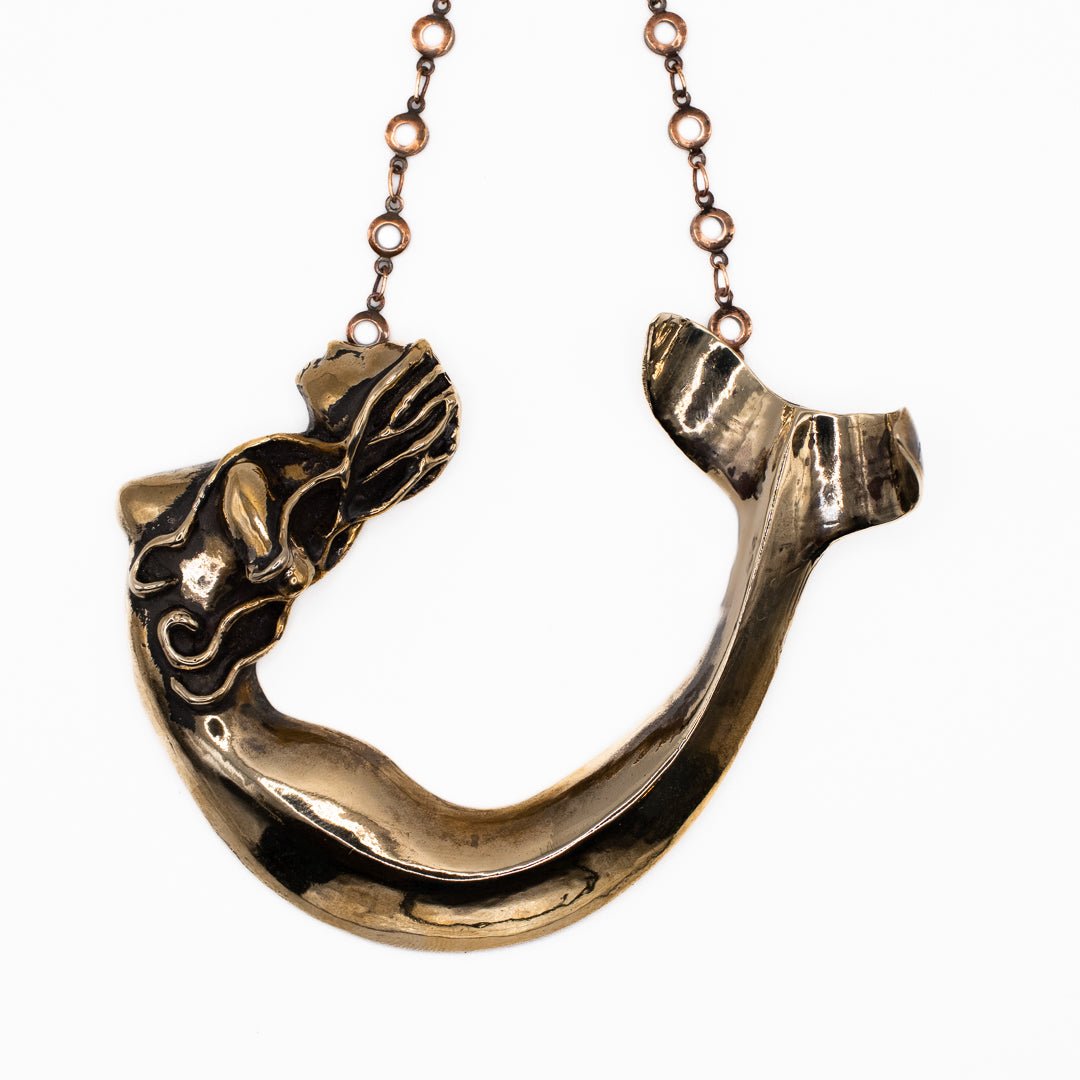 MERMAID NECKLACE IN BRONZE