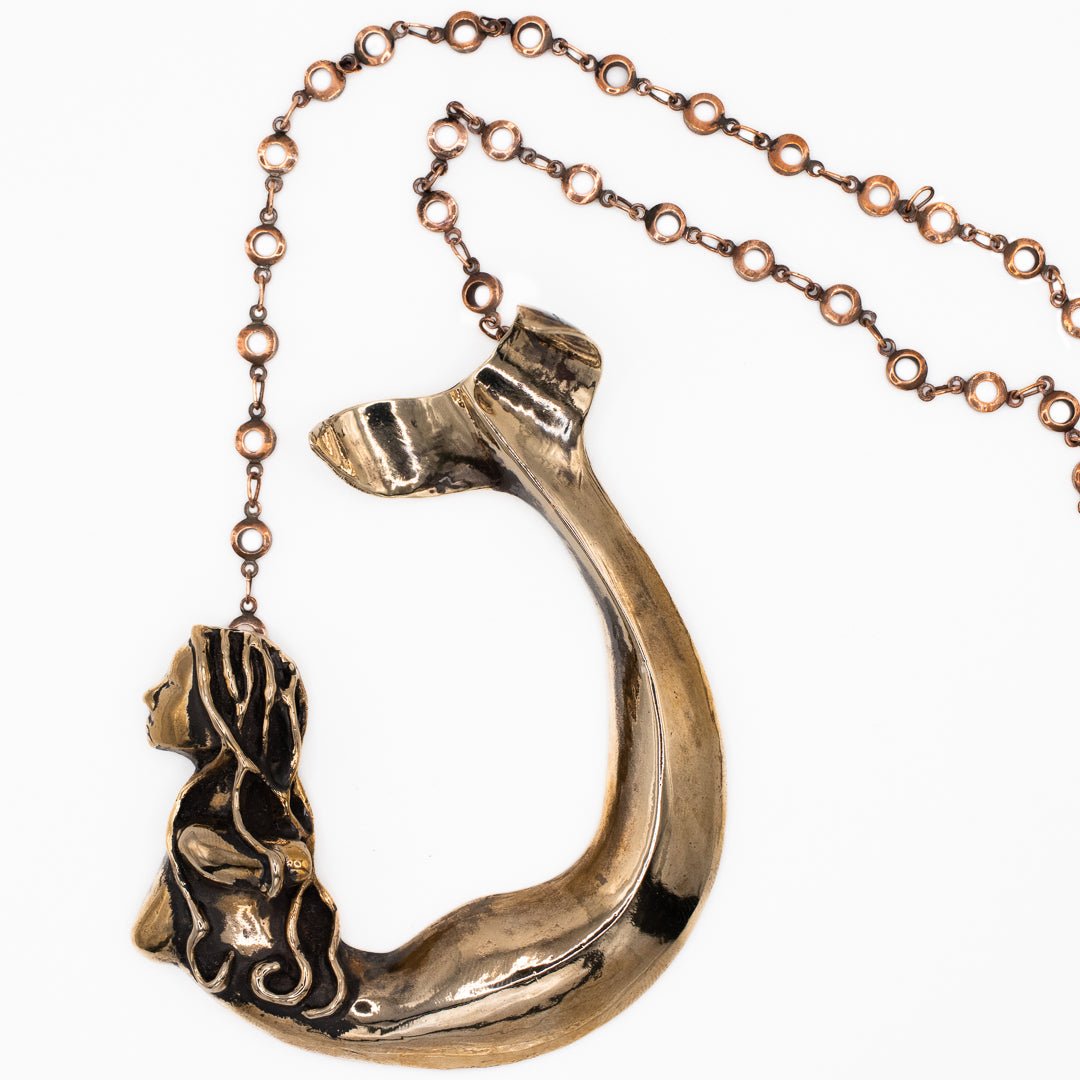 MERMAID NECKLACE IN BRONZE