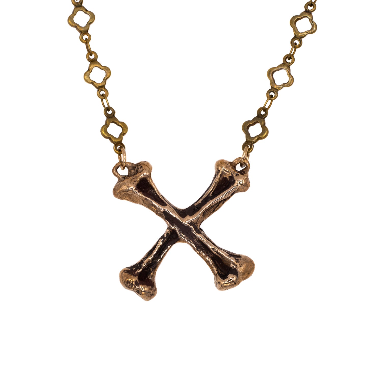 CROSSBONE IN BRONZE