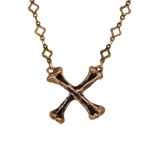 CROSSBONE IN BRONZE