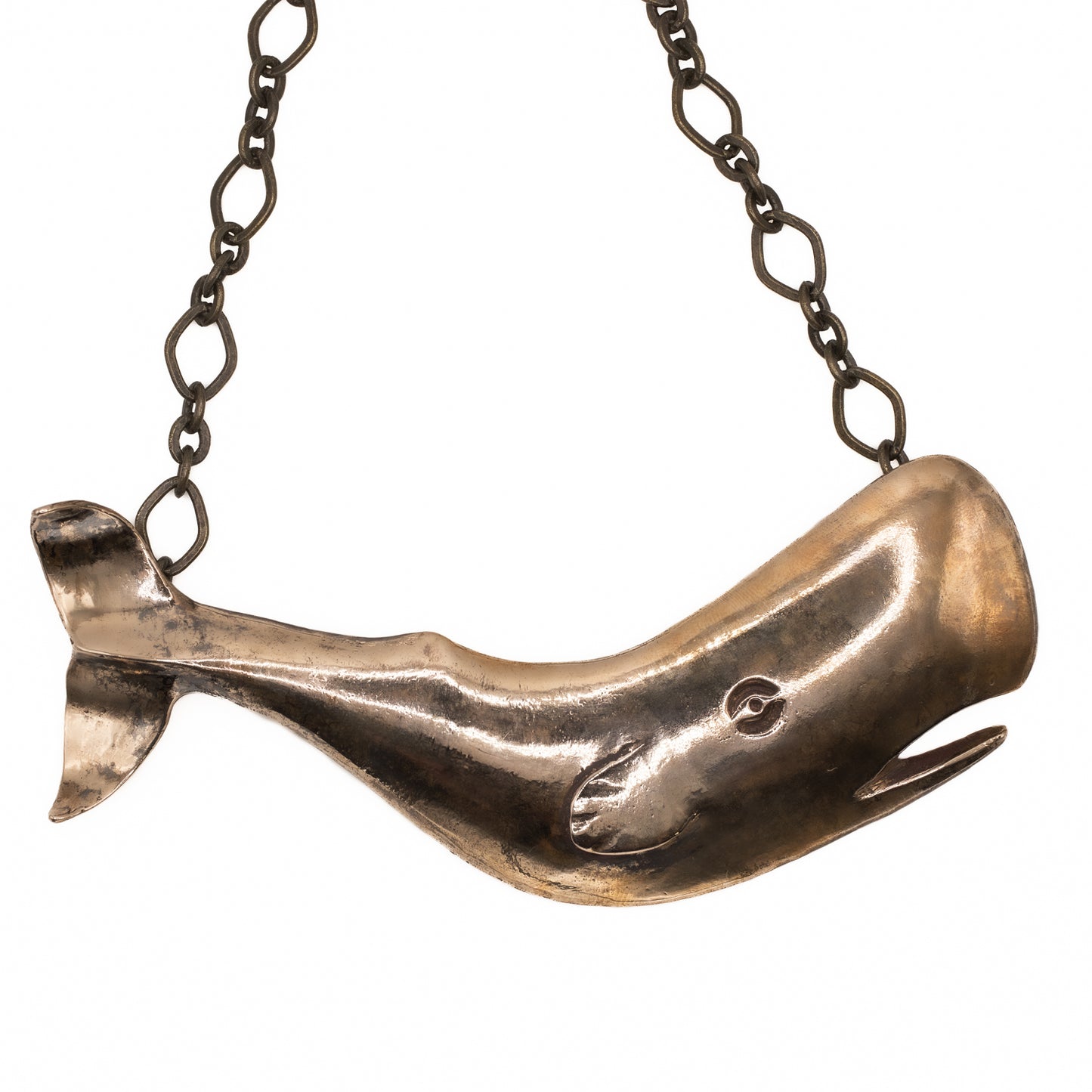 AHAB'S WHALE IN BRONZE