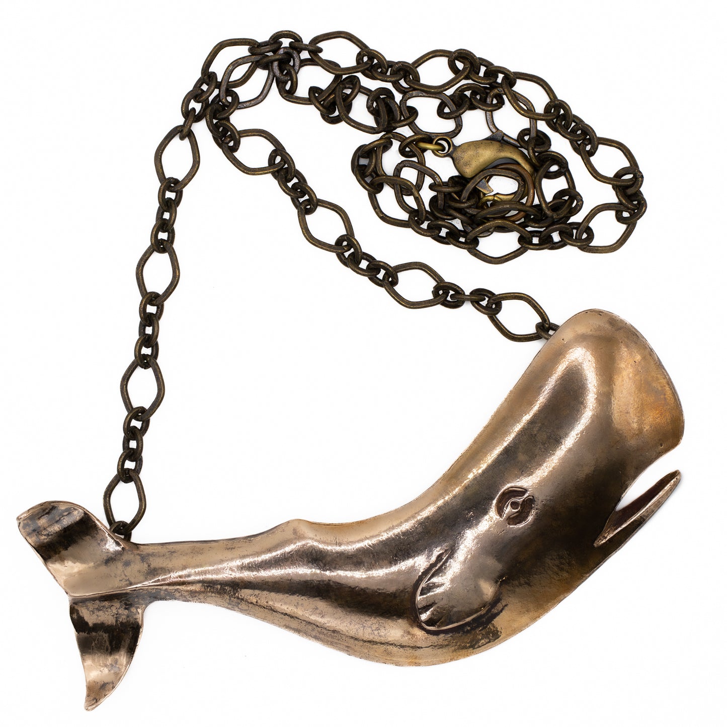 AHAB'S WHALE IN BRONZE