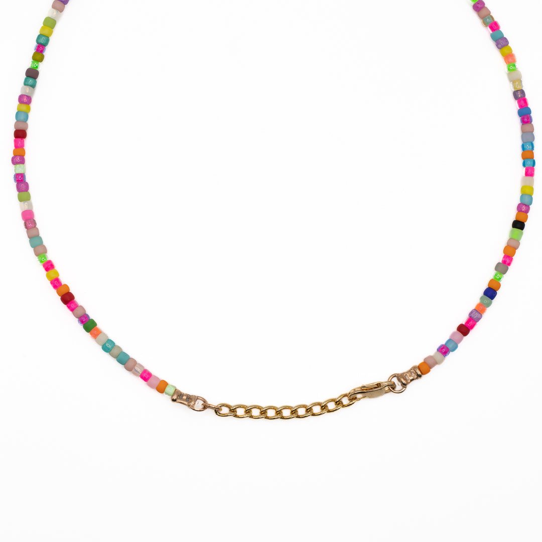 BIRTHDAY CAKE SEED BEAD CHOKER