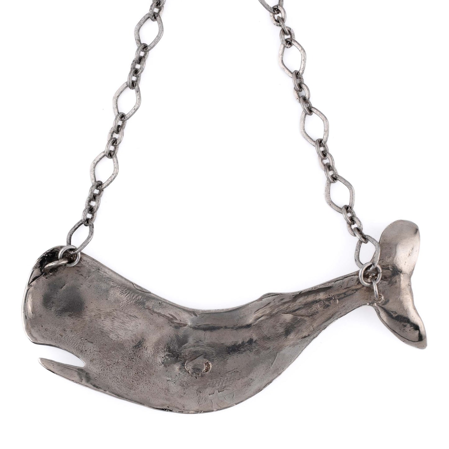 AHAB'S WHALE IN SILVER