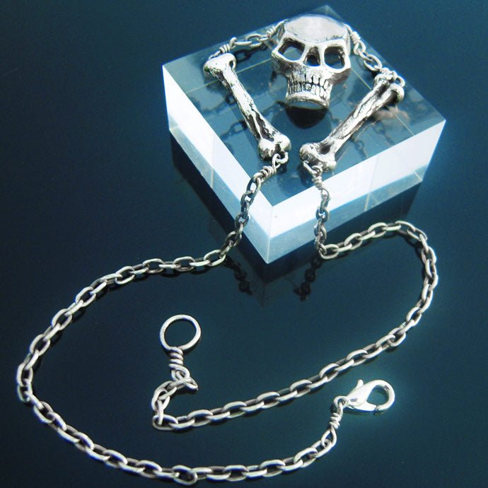 SKULL & BONES IN SILVER