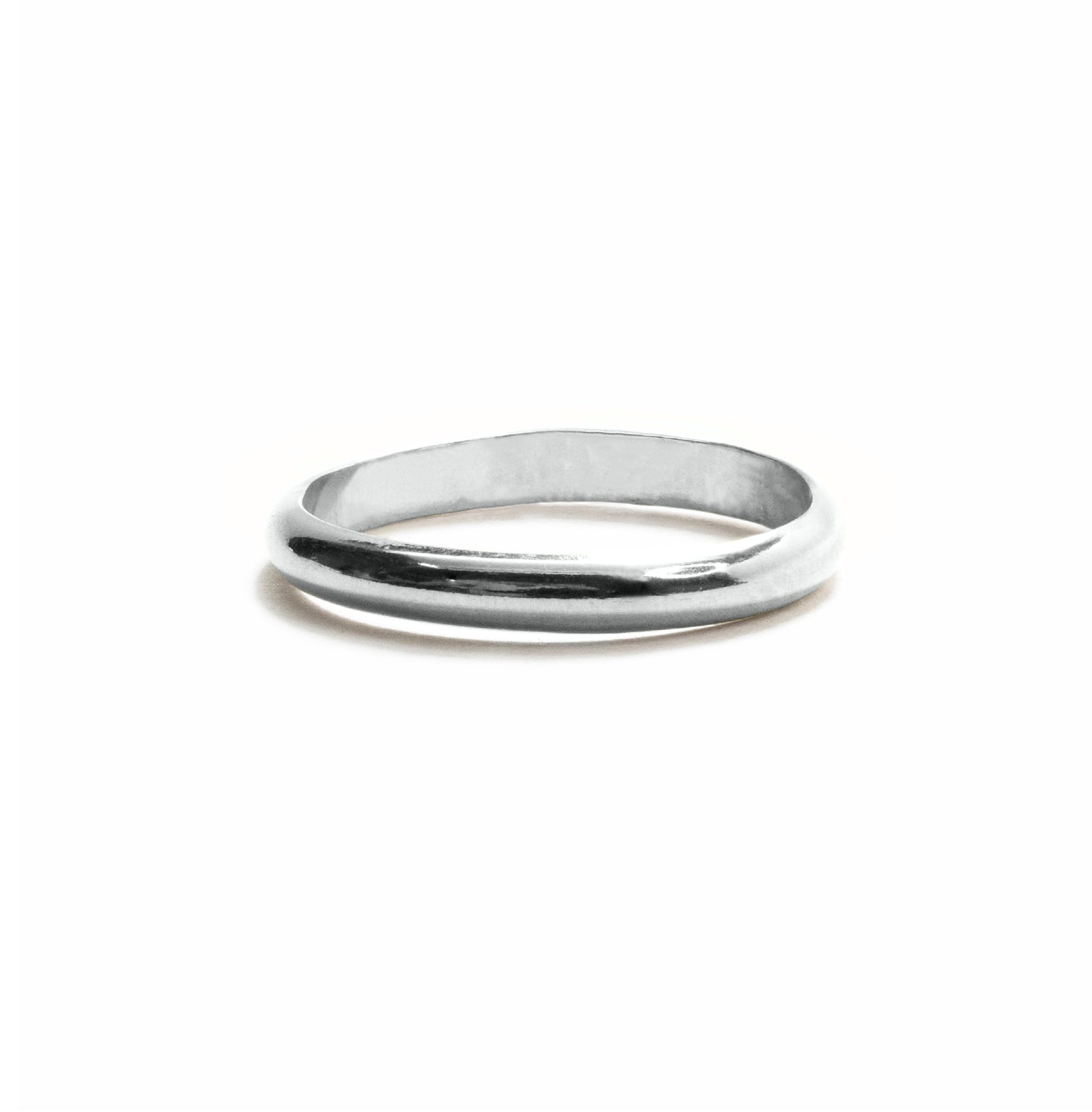 Halo Stacking Ring in sterling silver with 4mm band – wedding band style