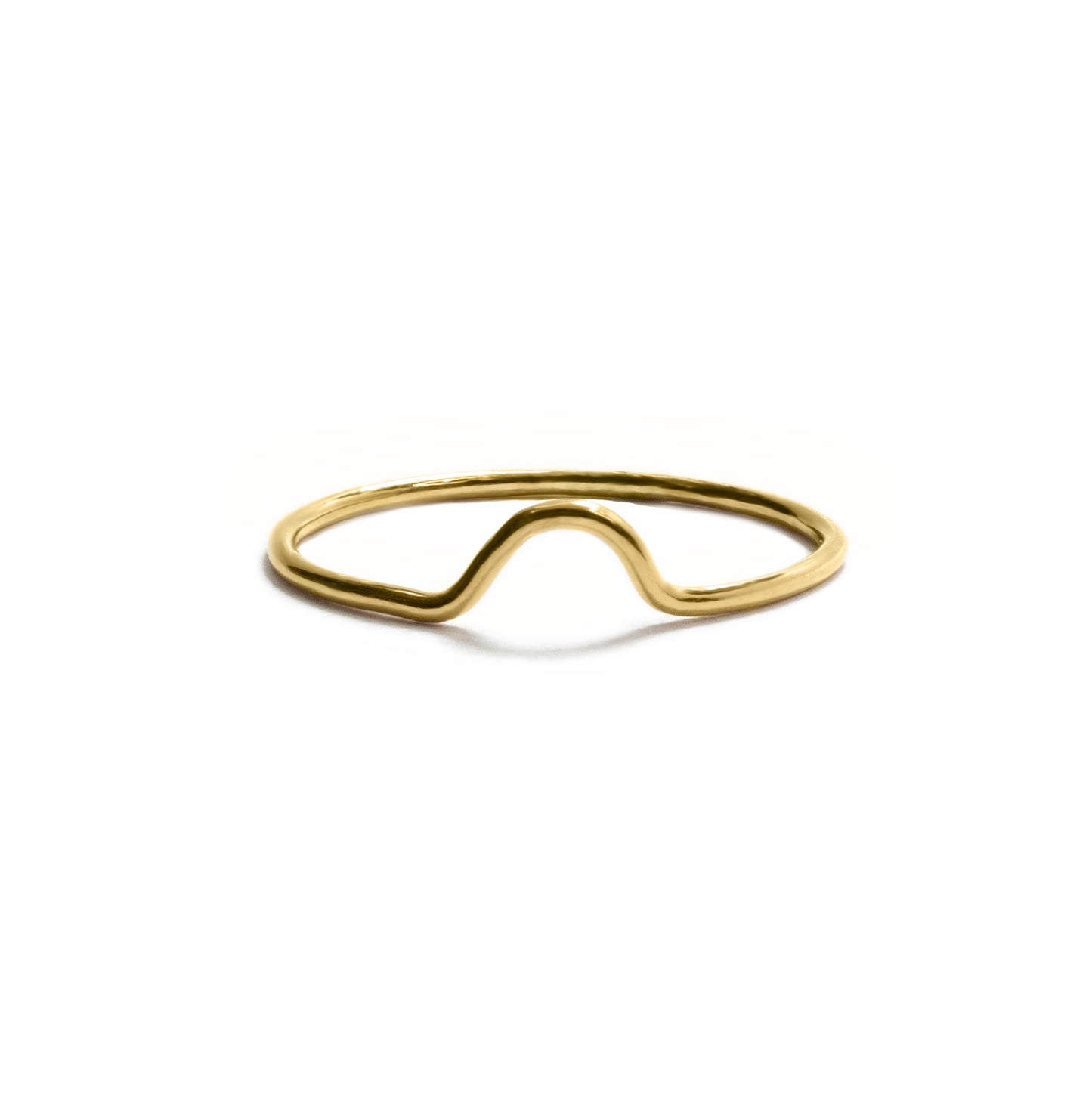 Tiny Cup Ring in 14k gold filled – simple handmade stacking ring