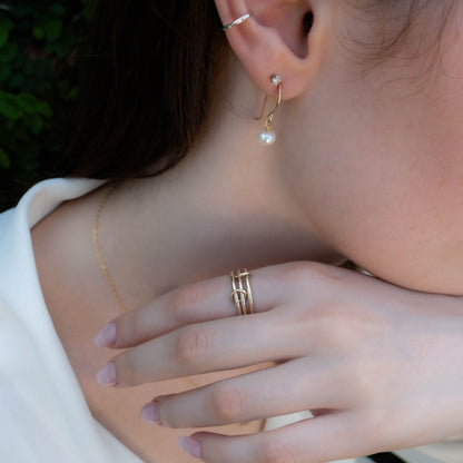 Trio Ring - 14k Gold Fillled