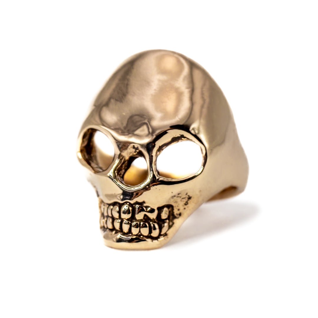 SKULL RING IN BRONZE