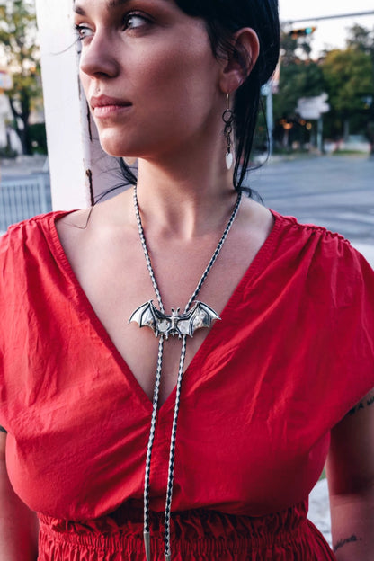 Bat Bolo Tie