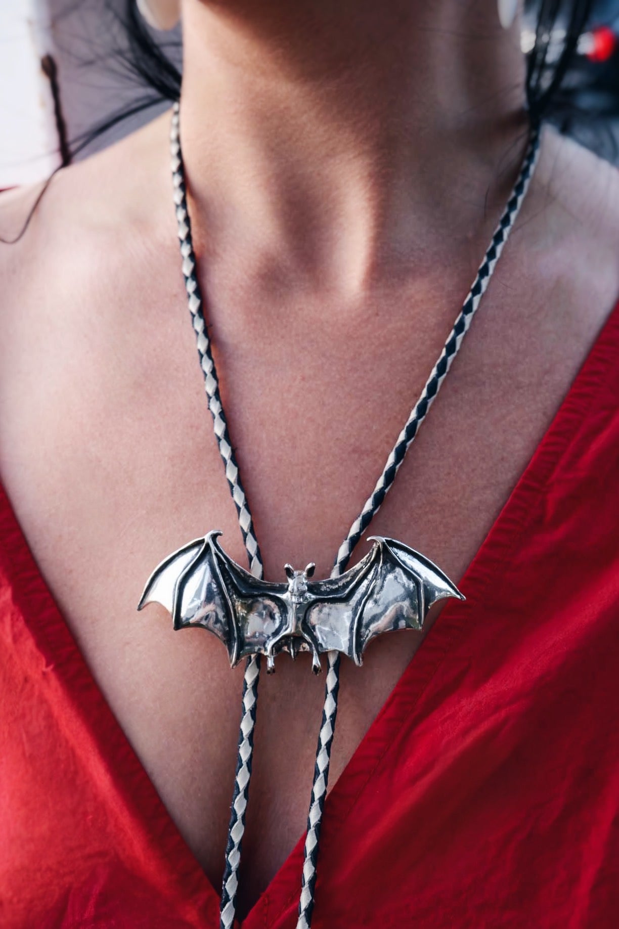 Bat Bolo Tie