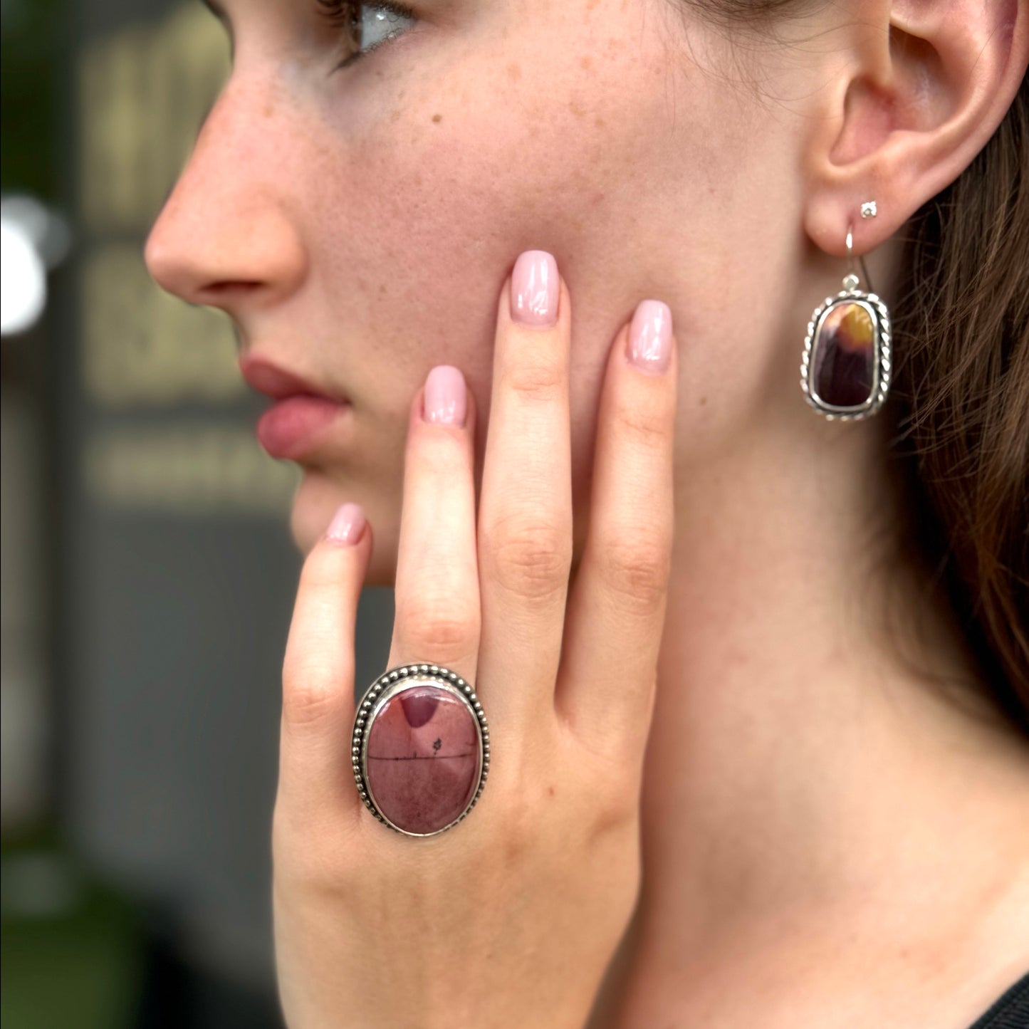 Mookaite Oval ring - sz 5