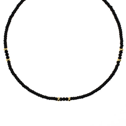 BLACK SEED BEAD CHOKER