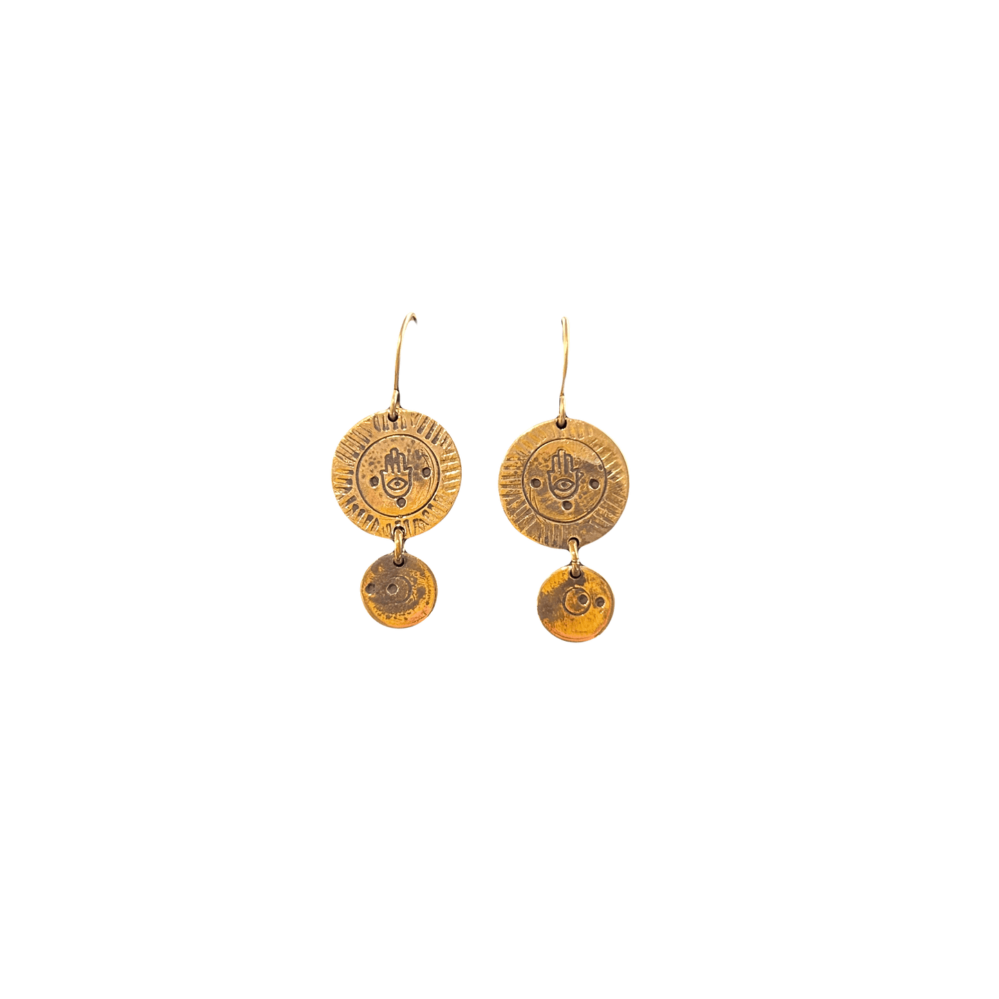 TINY COIN EARRINGS