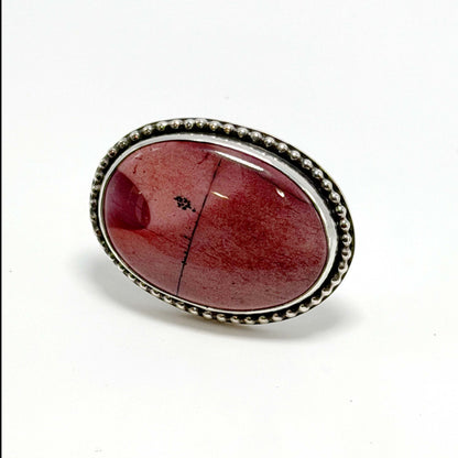 Mookaite Oval ring - sz 5