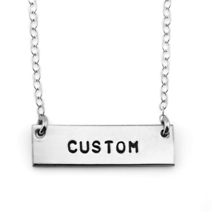 Custom Hand Stamped Necklace