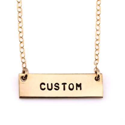 Custom Hand Stamped Necklace
