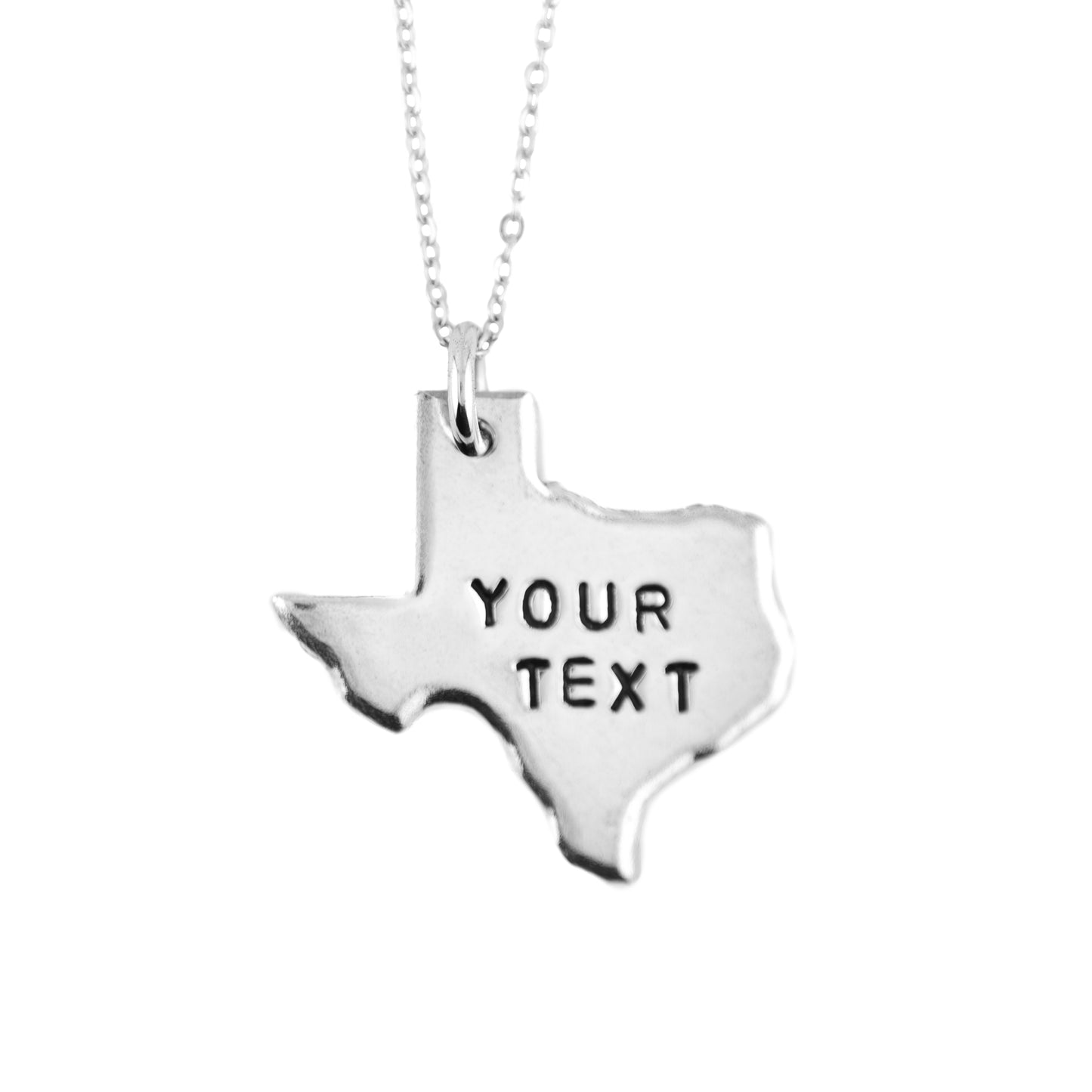 Custom Texas Necklace - Two Text Lines