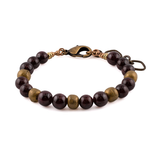 Garnet Yoga Bracelet