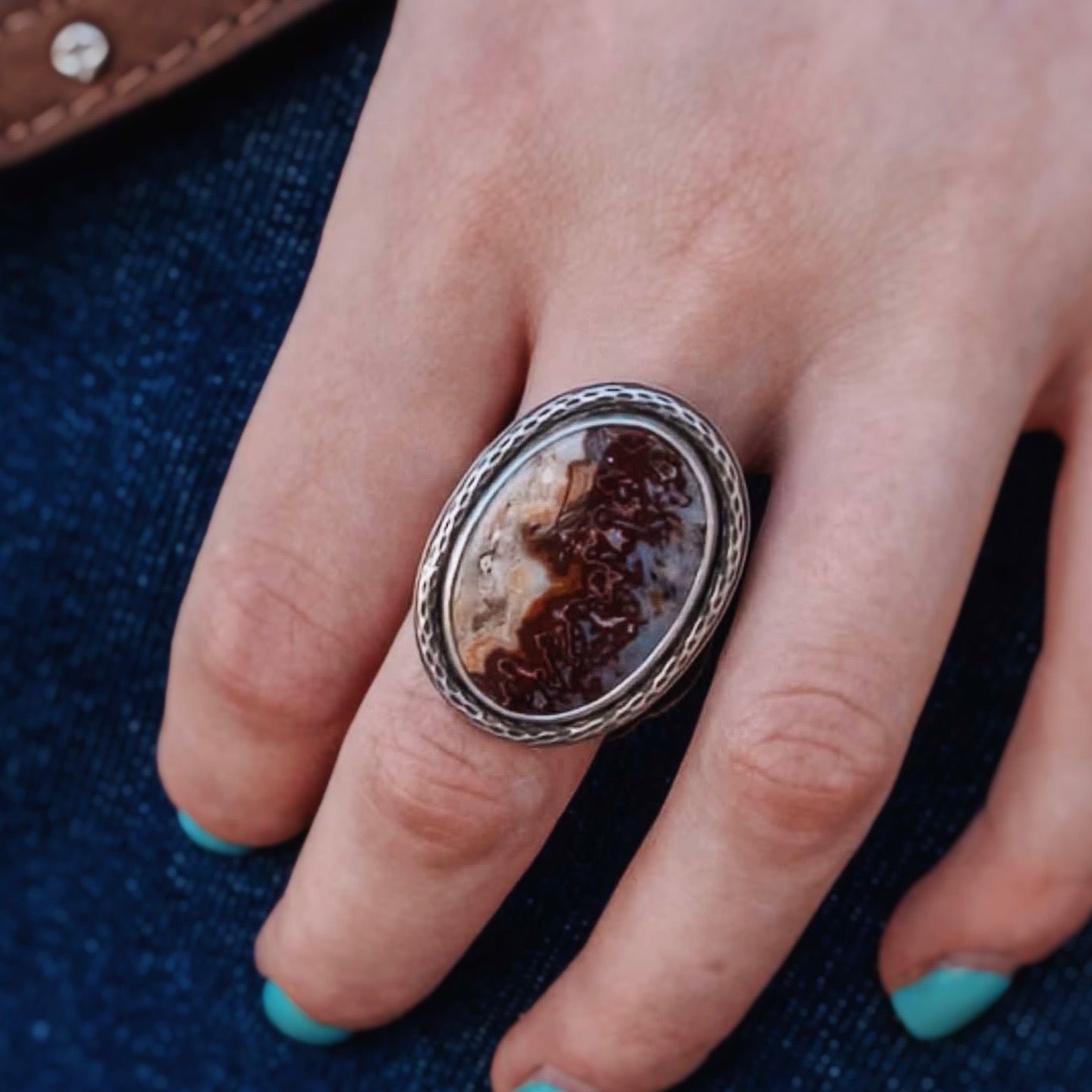 Red Jasper Oval - Size 8