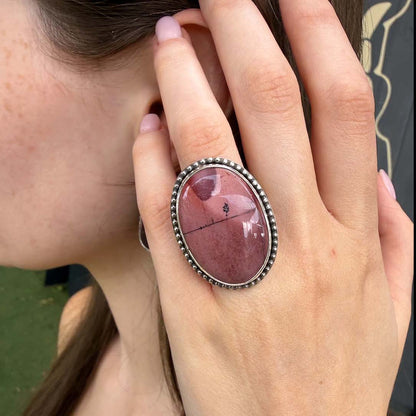 Mookaite Oval ring - sz 5