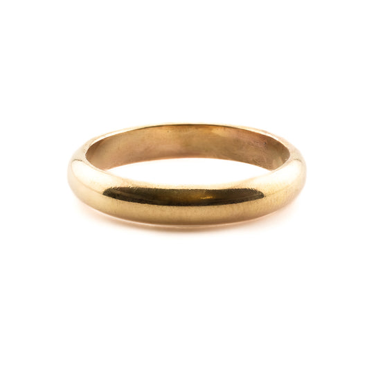 Heavy Halo Ring in 14k gold filled – 5mm thick weighted band stacking ring