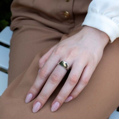 LARGE DOME IN SILVER