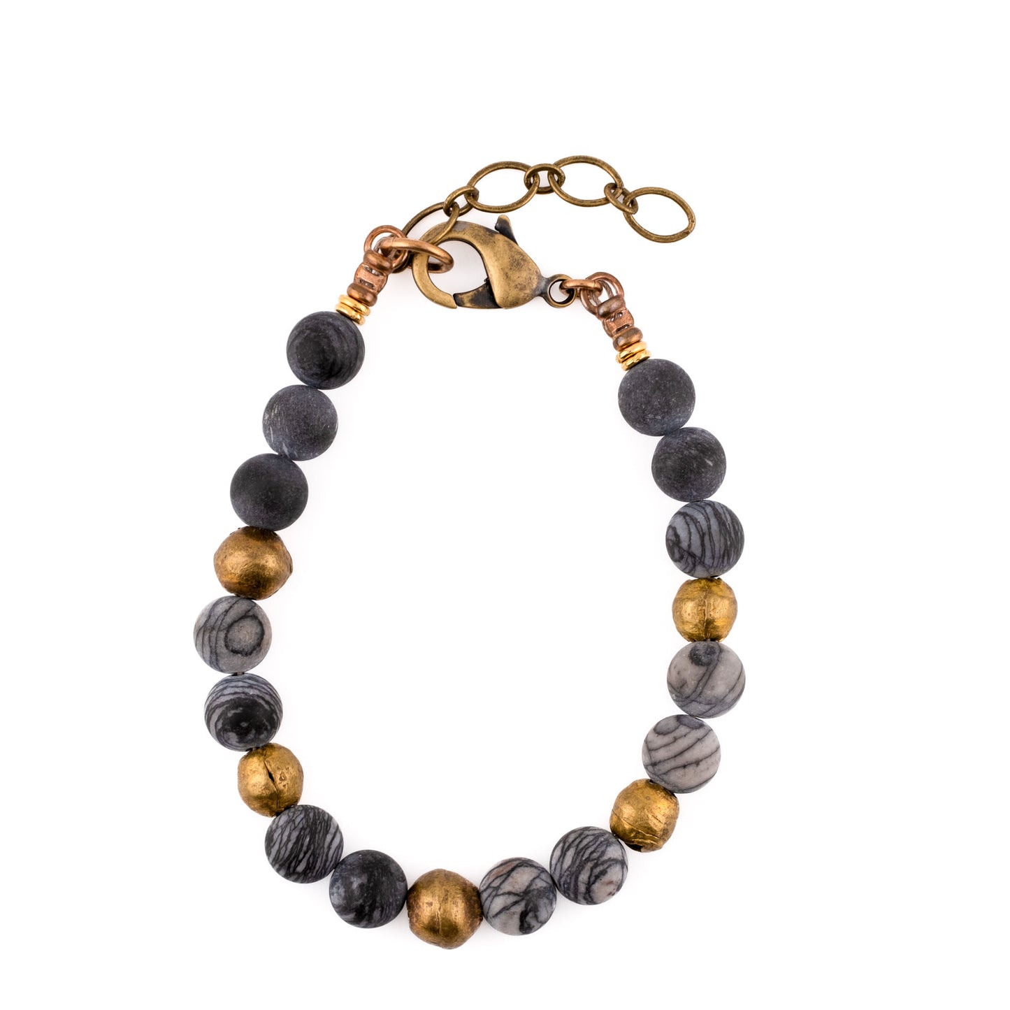 Map Jasper Yoga Bracelet