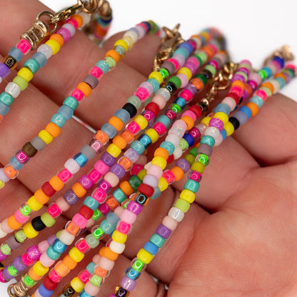BIRTHDAY CAKE SEED BEAD BRACELET
