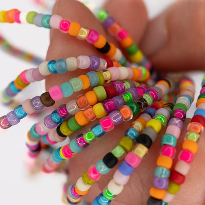 BIRTHDAY CAKE SEED BEAD BRACELET