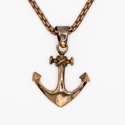 ANCHOR NECKLACE IN BRONZE
