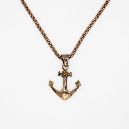 ANCHOR NECKLACE IN BRONZE