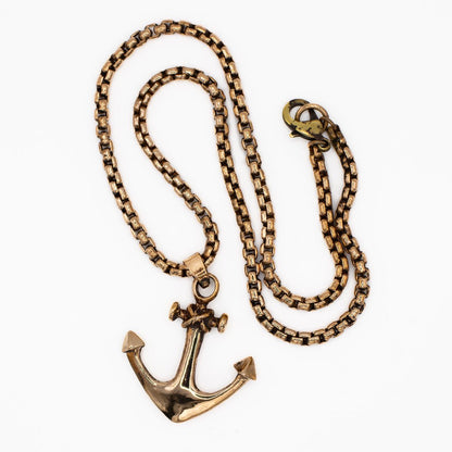 ANCHOR NECKLACE IN BRONZE