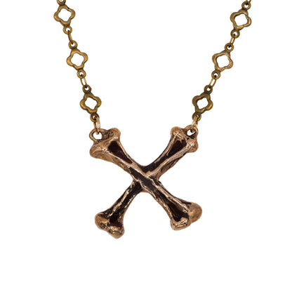CROSSBONE IN BRONZE