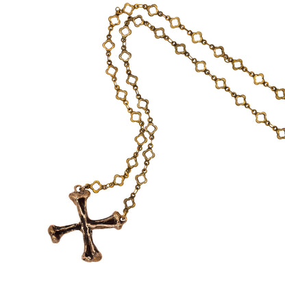 CROSSBONE IN BRONZE