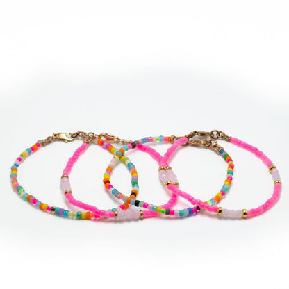 BIRTHDAY CAKE SEED BEAD BRACELET