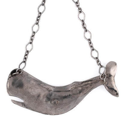 AHAB'S WHALE IN SILVER