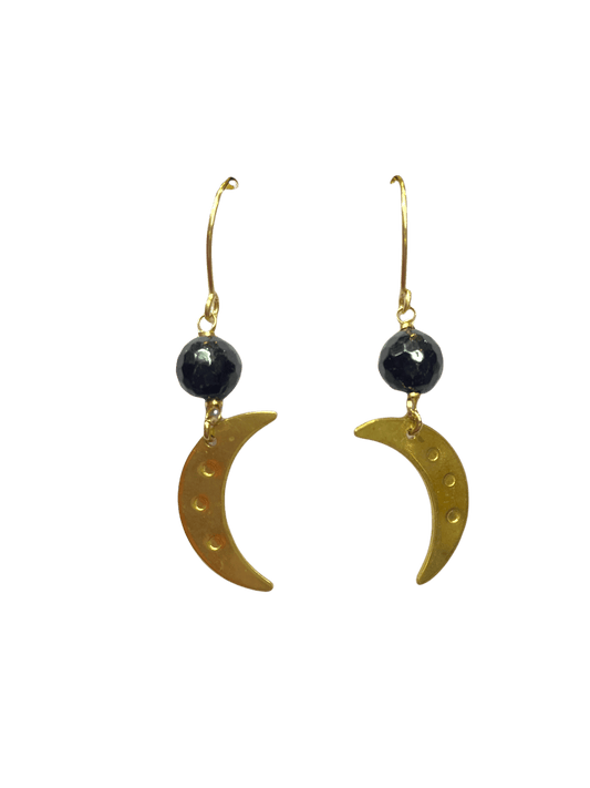 TINY MOON EARRINGS